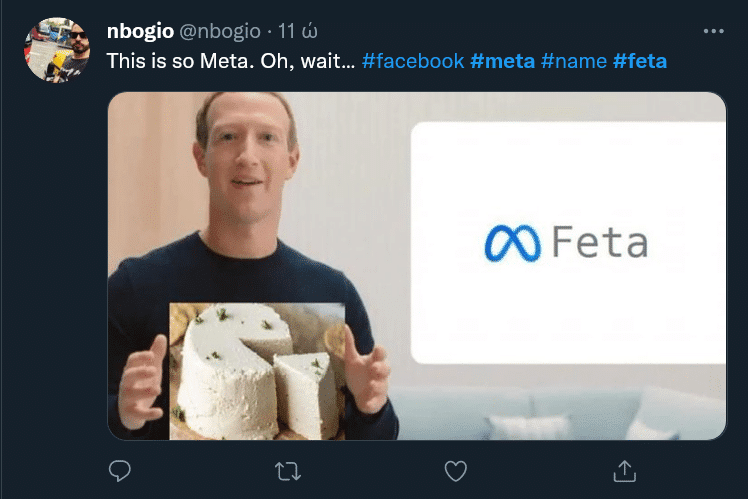 META ή… FETA; To twitter ξεσαλώνει! - Cibum.gr