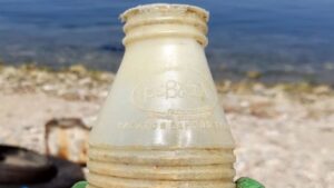 Θεσσαλονίκη: Μπουκάλι γάλακτος από τα 80's ξεβράστηκε στην ακτή και... ξύπνησε αναμνήσεις - Cibum.gr