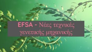 EFSA: Εκτίμηση κινδύνου των φυτών που παράγονται με στοχευμένη μεταλλαξιογένεση, κισσγένεση και ενδογένεση