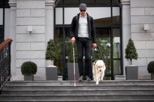 Τσουχτερό πρόστιμο σε εστιατόριο για απομάκρυνση τυφλού πελάτη λόγω του σκύλου βοήθειας