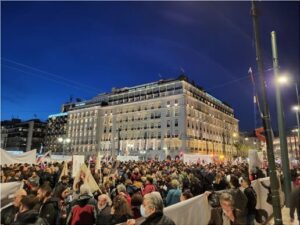 Συγκέντρωση διαμαρτυρίας στο Σύνταγμα για το νομοσχέδιο διαχείρισης του νερού