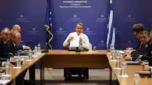 Στο ΥΠΑΑΤ ο Κυριάκος Μητσοτάκης