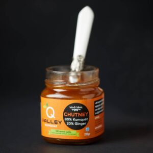 Χειροποίητο chutney Q VALLEY από κουμκουάτ και τζίντζερ!