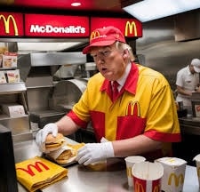 Ο Τραμπ θα εργαστεί ως υπάλληλος στα McDonald’s!