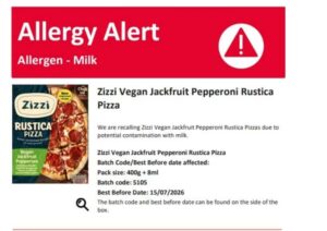 H vegan πίτσα έχει κατσικίσιο τυρί… Ειδοποίηση RASFF