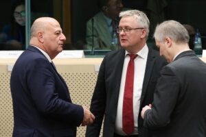 Ο Υπουργός Αγροτικής Ανάπτυξης και Τροφίμων Κώστας Τσιάρας στο Συμβούλιο Υπουργών Γεωργίας και Αλιείας της ΕΕ