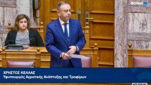 Χρ. Κέλλας στη Βουλή- Δεν υπάρχει εγκεκριμένο εμβόλιο κατά της ευλογιάς στην ΕΕ