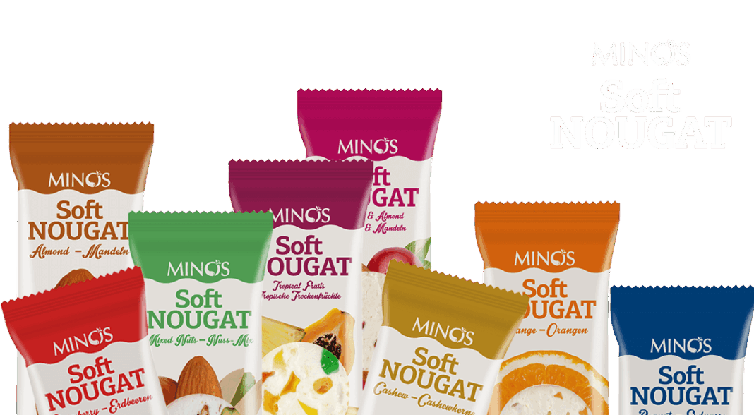 MINOS Soft NOUGAT, μαλακές μπάρες νουγκά, από την Candia Nuts! - Cibum.gr