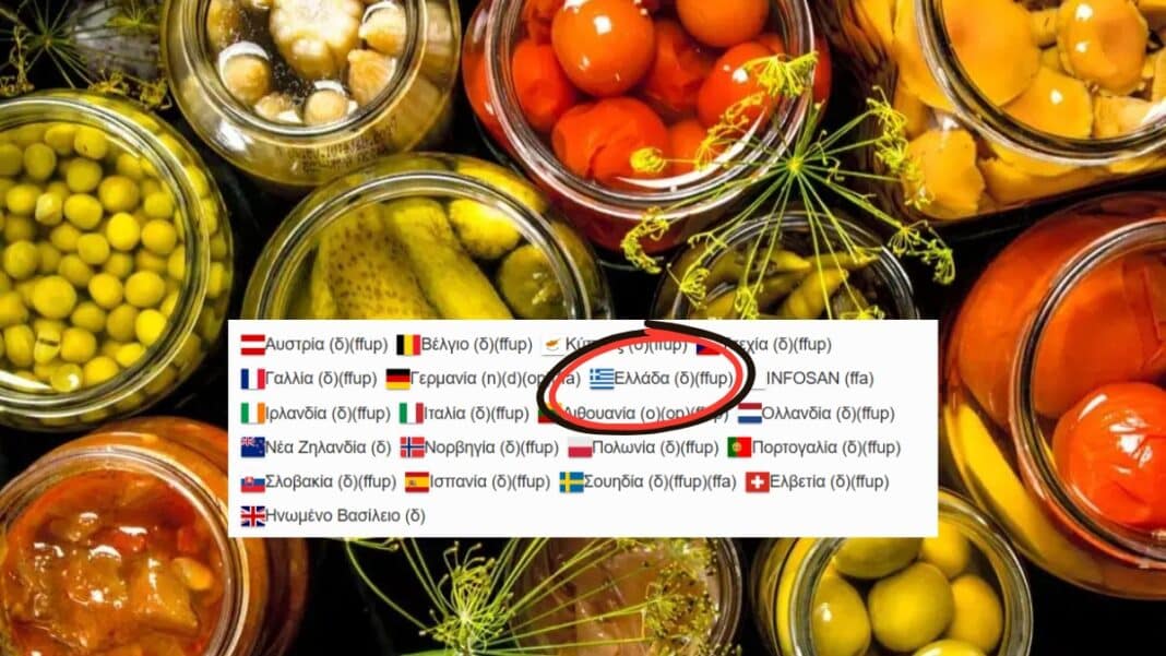 Σε ελληνικά καταστήματα τουρσί που προκάλεσε ευρωπαϊκή κινητοποίηση
