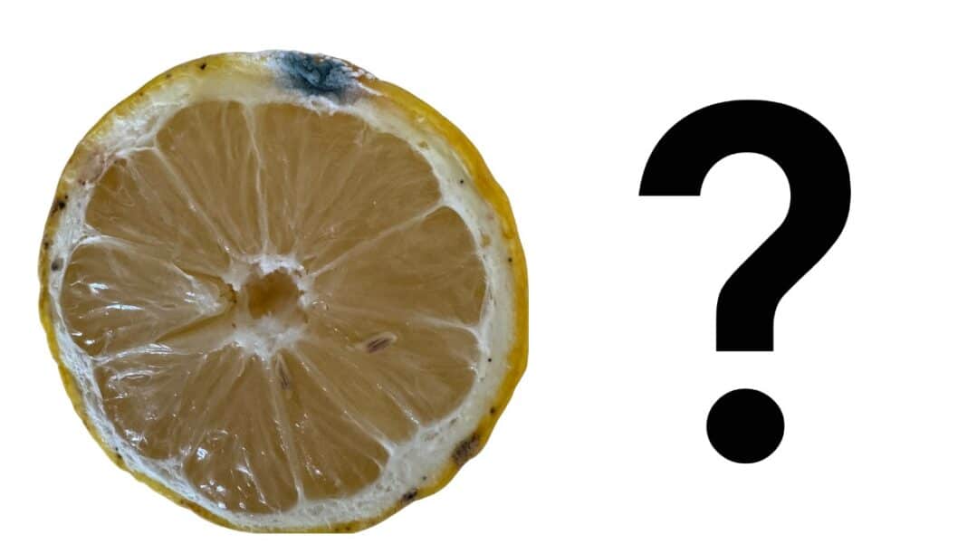 Είναι ασφαλές να στύψω λεμόνι που έχει σαπίσει στην άκρη του?