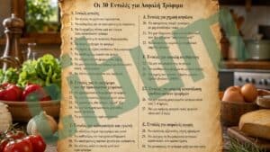 Παγκόσμια Ημέρα Ασφάλειας Τροφίμων: Οι 30 Εντολές που μπορούν να αποτρέψουν μια τροφική δηλητηρίαση
