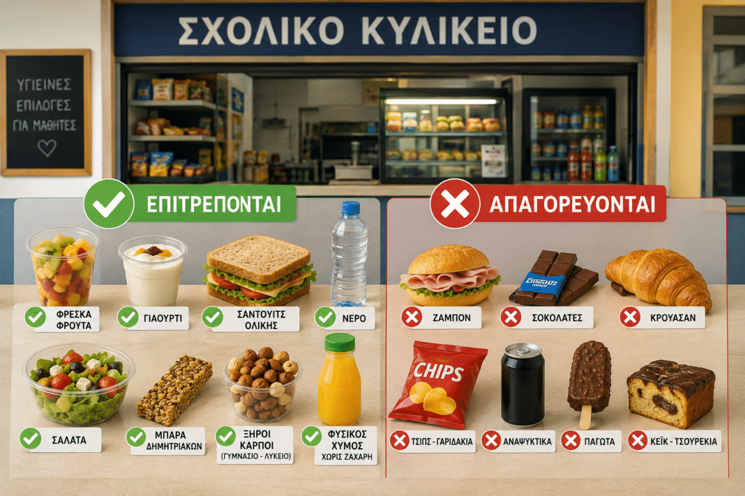 Ελλάδα - Σχολικά κυλικεία: Τέλος τα τσιπς, τα κρουασάν και οι σοκολάτες – Τι θα μπορούν να αγοράζουν οι μαθητές από Σεπτέμβριο