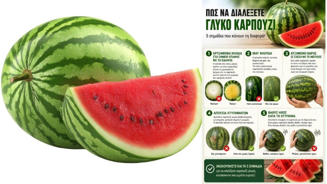Πώς να διαλέξετε το πιο γλυκό καρπούζι