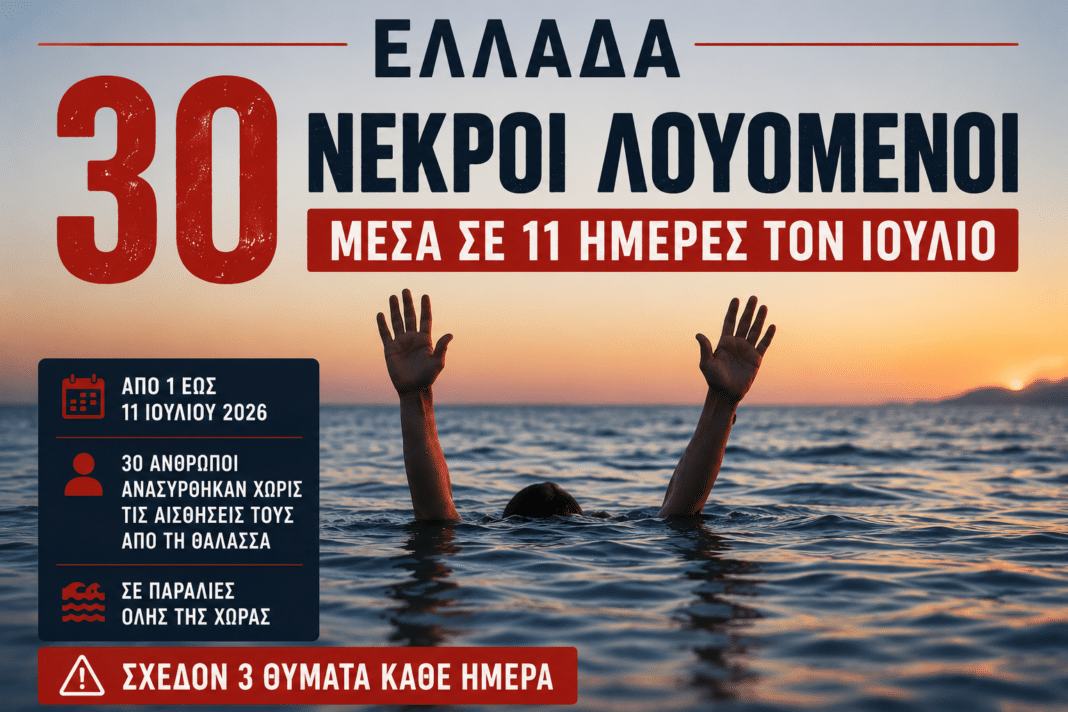 Ελλάδα: Τριάντα θάνατοι λουόμενων τις τελευταίες 11 ημέρες στις ελληνικές θάλασσες