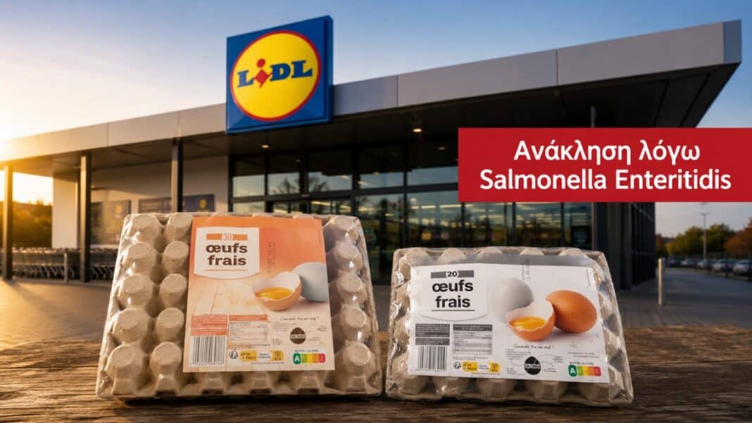 Lidl Fr: Μαζική ανάκληση αυγών λόγω Salmonella Enteritidis από 1.485 καταστήματα – Η εκτίμηση κινδύνου της EFSA