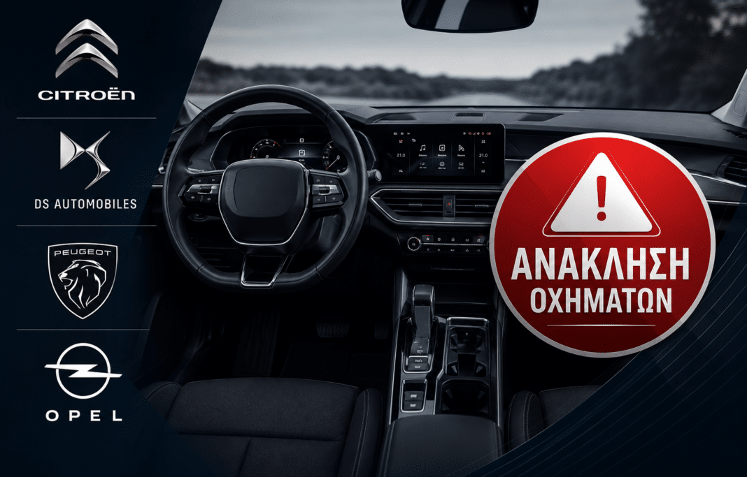 Ελλάδα: Ανάκληση 41.951 οχημάτων Citroën, DS, Peugeot και Opel λόγω σοβαρού κινδύνου ατυχήματος - Τι πρέπει να κάνουν οι κάτοχοι