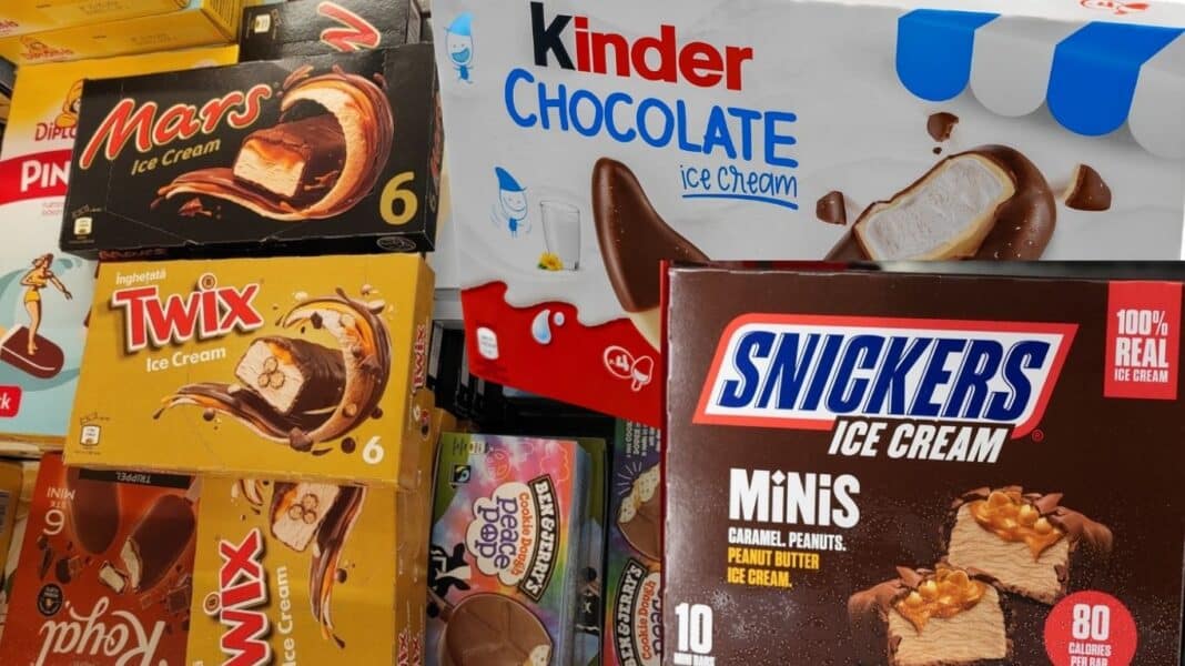 Παγωτά Kinder, Twix, Snickers: Εργαστηριακό τεστ αποκαλύπτει τι κρύβουν πραγματικά τα γλυκίσματα που μιμούνται δημοφιλή σνακ