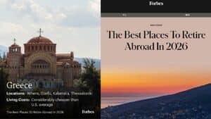 Forbes: 4 ελληνικές πόλεις στις καλύτερες επιλογές για συνταξιοδότηση το 2026 - Τι λέει για το κόστος ζωής, την υγεία και την ασφάλεια